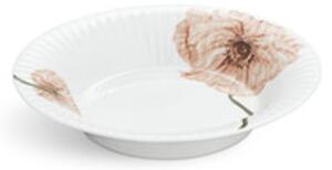 Kähler - Hammershøi Poppy Dyb Tallerken Ø21 cm - Tallrikar - Hvid m. deko - Ø21 cm