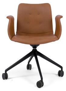 Bent Hansen - Primum Chair Dynamic - Kontorsstol - Zenso 2 Leather 223 - H: 81, D: 60,5, SH: 46, SD: 44, ARH: 69 cm
