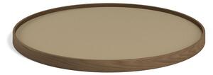 Brdr. Krüger - Tray - Oak Smoked Oiled model 60 - Bricka - EARTH (Beige / Brun) - Ø60 cm H2,5 cm