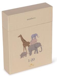 Konges Sløjd - Cardboard Learning Cards - Spel för barn - NUMBERS - one size