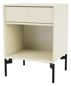 Montana - DREAM - With black legs - Sängbord - Vanilla - B 35,4 x H 35,4 x D 30 cm