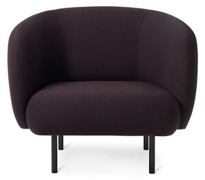 Warm Nordic - Cape Lounge Chair - Fåtölj - Sprinkles 694 (Eggplant) - L90 x W82 x H80 cm