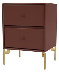 Montana - DRIFT - With brass legs - Sängbord - Masala - B 35,4 x H 35,4 x D 30 cm