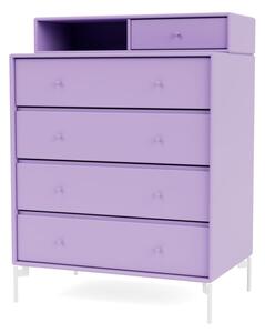 Montana - KEEP - With white legs - Byrå - Iris - H 94.8 CM / W 69.6 CM / D 30/46.8 CM