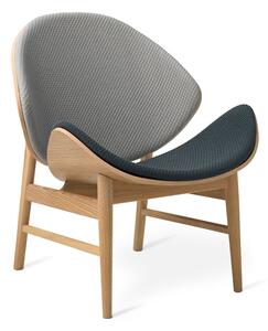 Warm Nordic - The Orange / White Oiled Oak - Fåtölj - Mosaic 922 (Light Sage) / Mosaic 972 (Petrol) - L64 x W71 x H78 cm