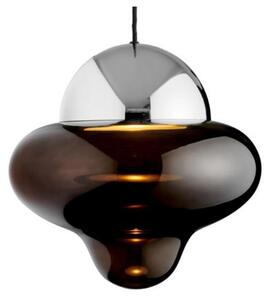 Design By Us - Nutty Pendant Lamp - Large - Hängande lampa - Chrome Dome - Brown - Ø30 x 29 cm