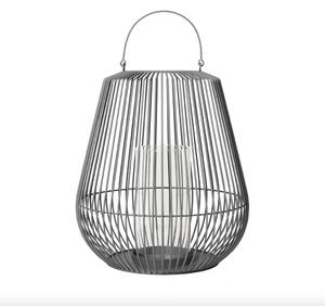 Blomus - Nidea Lantern - Lykta - Large Steel Gray - H61,5 x Ø50,5 cm