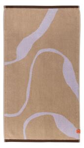 Mette Ditmer - NOVA ARTE Bath Towel - Handduk - Sand / Lilac - W70 x L133 cm