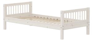 Flexa - CLASSIC Single Bed - Barnsäng - White Washed - H66.5 x W100 x L210 CM