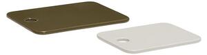 Hübsch - Amare Ceramic Boards (set of 2) - Platta - Olivgrön / Sand - 16 x 12 x H8 cm, 20 x 15 x H8 cm