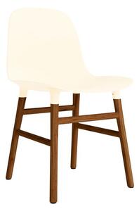 Normann Copenhagen - Form Chair Wood - Matstol - Cream/Walnut - H80 x W48 x D52 x SH44 cm