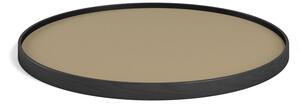 Brdr. Krüger - Tray - Oak Black model 60 - Bricka - EARTH (Beige / Brun) - Ø 60cm H2,5 cm