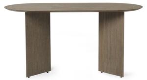 Ferm Living - Mingle Table Top / Oval - Matbord - Small - Dark Stained Oak Veneer - W150 x H2,5 x D75 cm