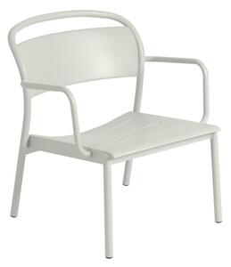 Muuto - Linear Steel Lounge Armchair - Trädgårdsstol - Grey - H75,4 x D68,4 cm