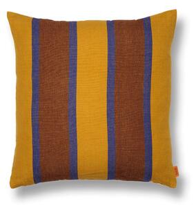 Ferm Living - Grand Cushion - Kudde - Lime/Bright Blue/Choco - W50 x H50 cm