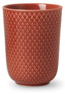 Lyngby Porcelain - Rhombe Mug 33 cl - Mugg - Terracotta - H: 10,5 Ø: 8,5 cm