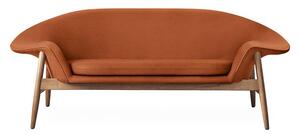 Warm Nordic - Fried Egg Sofa / Oiled Oak - Soffa för 2 personer - Hero 481 (Caramel) - L186 x W68 x H68 cm