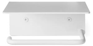 Ferm Living - Dora Toilet Paper Holder - Toalettpappershållare - Shelf - White - B: 14 x H: 10.5 x D: 13.3 cm