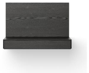 New Works - Tana Wall Mounted Desk - Hylla - Black Stained Oak - Stock sale - H57,8 x W84,8 x D47,3 cm