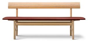 Fredericia Furniture - Mogensen 3171 Bench by Børge Mogensen - Bänk - Soaped Oak / Omni 293 Burnt Sienna - W171,5 x D48,5 x H77 x SH46 cm