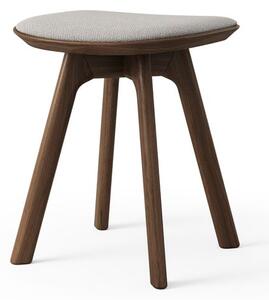 Brdr. Krüger - Pauline bar stool - Oak Smoked Oiled - Pall - Hallingdal, Grå Tekstil - 0113 - H45 cm L36 cm