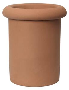 Ferm Living - Rollo Pot - Blomkruka - H36 - Terracotta - W31 x D31 x H36 cm