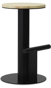 Normann Copenhagen - Pole Barstool 65 Cm - Barstol - Pine/Black - H65 x Ø40 cm