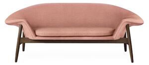 Warm Nordic - Fried Egg Sofa / Smoked Oak - Soffa för 2 personer - Canvas 614 (Pale Rose) - L186 x W68 x H68 cm