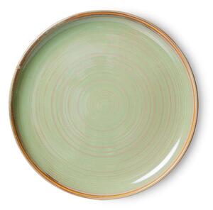 HKLiving - Chef Ceramics - Dinner Plate - Tallrikar - Moss Green - Ø26 x H3 cm