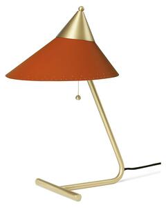 Warm Nordic - Brass Top Lamp - Bordslampa - Rusty Red - L24 x W31 x H41 cm