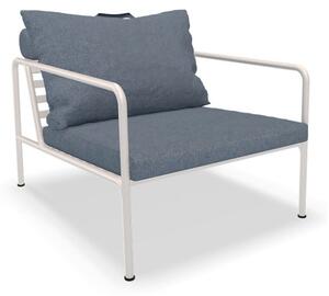 HOUE - AVON Lounge Chair - Trädgårdsstol - Sky/Muted White - H58 x W81 x D99 x SH39 cm