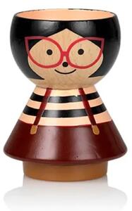 Lucie Kaas - Bordfolk Egg Holder | Girl - Figur - Vilma - H7 cm