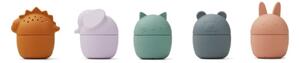 LIEWOOD - Gaby Bath Toys 5-pack - Leksaker för badkar - 9504 Multi Mix - One Size