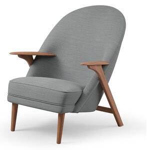 Warm Nordic - Wingman Lounge Chair - Lounge stol - Mood 1102 (Light Grey Melange) - L78 x W85 x H42/96 cm