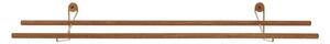 WeDoWood - Shoe Rack - WeDoWood - Skohylla - Oak/Brass - Large - H15 x W100 x D25 cm