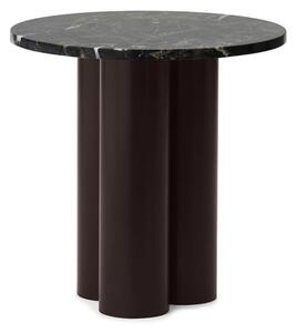 Normann Copenhagen - Dit Table - Brown - Sidobord - Portoro Gold - H40 x W2 x Ø40 cm