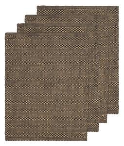 Ferm Living - Gather Placemats - Bordstablett - Set of 4 - Black/Natural - W50 x D0.3 x H35 cm