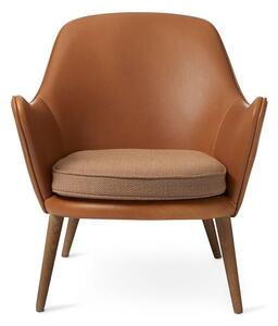 Warm Nordic - Dwell Chair - Fåtölj - Silk 0250 (Camel) / Sprinkles 254 (Latte) - W68 x D76 x H73 cm