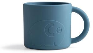 Sebra - Silicone Cup - Fanto - Barnens pokal - Vintage Blue - H6 x L9 x W6,5 cm