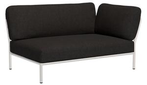 HOUE - LEVEL / Right Corner - Trädgårdsmöbler - Sooty Grey/Muted White - L140 x W95 x H82 x SH38 cm