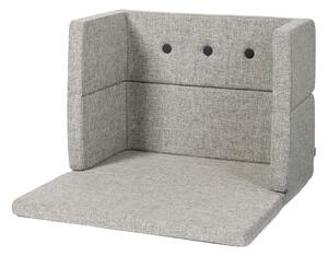 By KlipKlap - KK Play Fold - Square - Barnsoffa - MULTI GREY W. GREY - 90x90 x H:30 CM