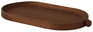 OYOY LIVING - Inka Wood Tray - Bricka - Dark - H2,3 x L34,2 x W18 cm
