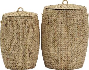 House doctor - HDLaun, Set of 2 - Korg - Natural - S:, h: 57 cm, dia: 37 cm, L:, h: 64 cm, dia: 45 cm