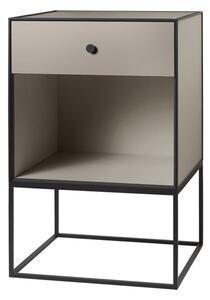 Audo Copenhagen - Frame Sideboard 49 - Hyllor - Sand - 1 skuffe - B: 49 x D: 42 x H: 77 cm