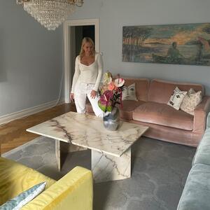 Valen Loveseat | Fåtölj | Dun | 1,5-sits | Gul | Sammet | Lös Klädsel