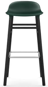 Normann Copenhagen - Form Barstool - 75 cm - Wood - Barstol - Green/Black - L: 44 x D: 44 x H: 87 x SH: 75 cm