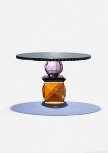 Reflections Copenhagen - Savannah Tray - Bricka - Black/Rose/Clear/Amber - 28 x 17,5 x 28 cm