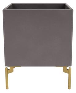 Montana - Colour Box I – S6161 - With Brass Legs - Förvaringslådor - Coffee - W35,4 X H42,6 X D35,4 cm