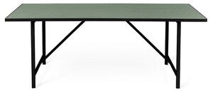 Warm Nordic - Herringbone Tile / Dining Table - Matbord - Forest Green - L203 x W107 x H74 cm