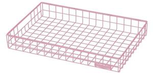 Kalager Design - Wire Tray - Medium - Bricka - Pink - L38,5 x D25,5 x H5,8 cm